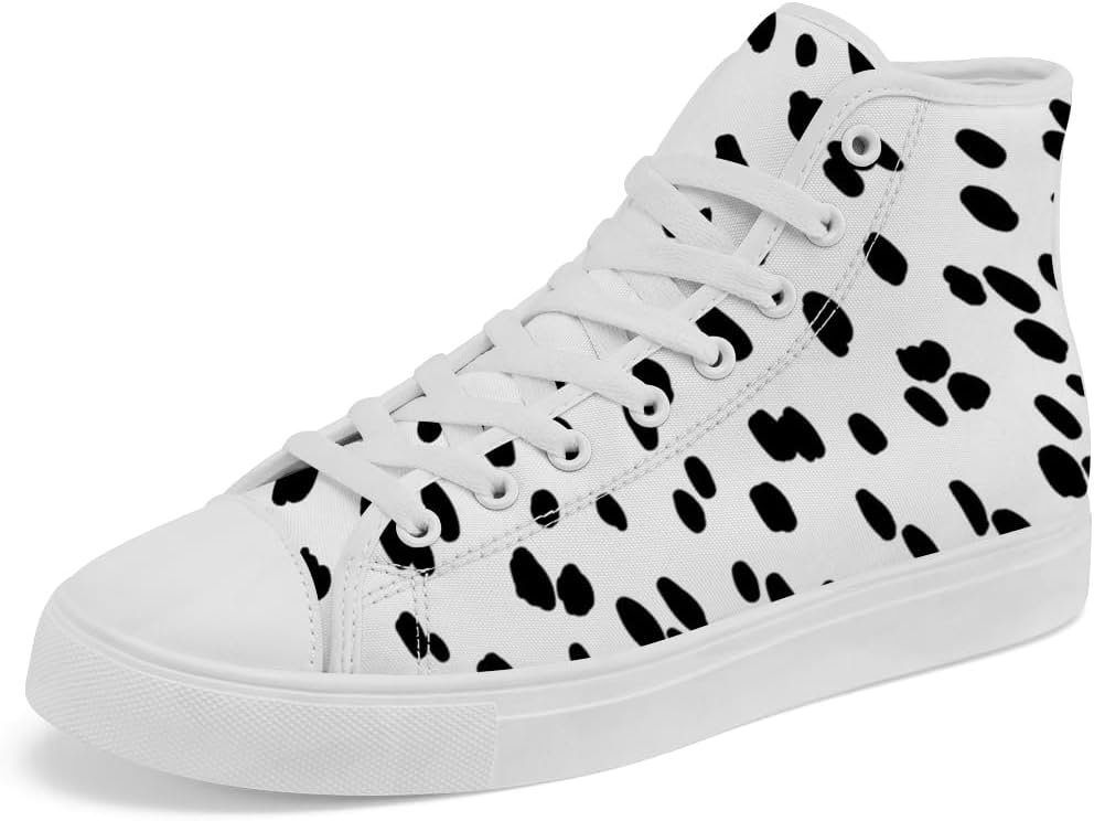 Кеды на высокой платформе с принтом далматина Chebing, кеды с пятнами далматина, шнуровка, повседневная обувь для женщин и мужчин, белый/черный
Кеды на высокой платформе с принтом далматина Chebing, кеды с пятнами далматина, шнуровка, повседневная обувь для женщин и мужчин, белый/черный