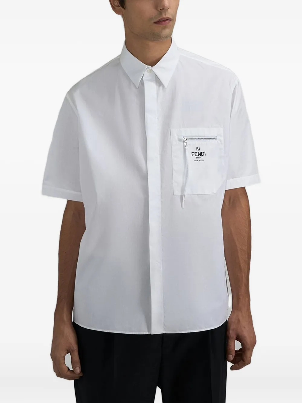 Футболка с карманом-молнией FENDI, белый
Футболка с карманом-молнией FENDI, белый