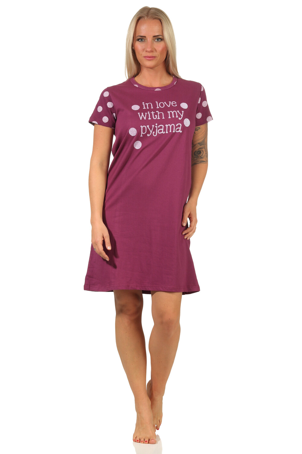 Ночная рубашка NORMANN kurzen Ärmeln love with my pyjama Punkte, цвет beere
Ночная рубашка NORMANN kurzen Ärmeln love with my pyjama Punkte, цвет beere