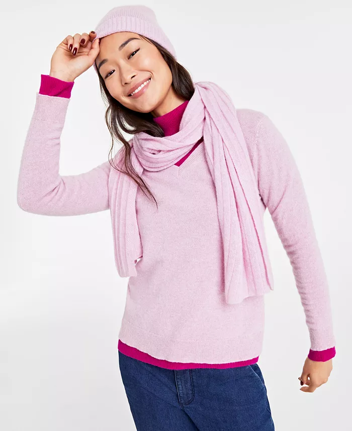 Женские кашемировые шапки, шарфы и свитера Charter Club, розовый
Женские кашемировые шапки, шарфы и свитера Charter Club, розовый