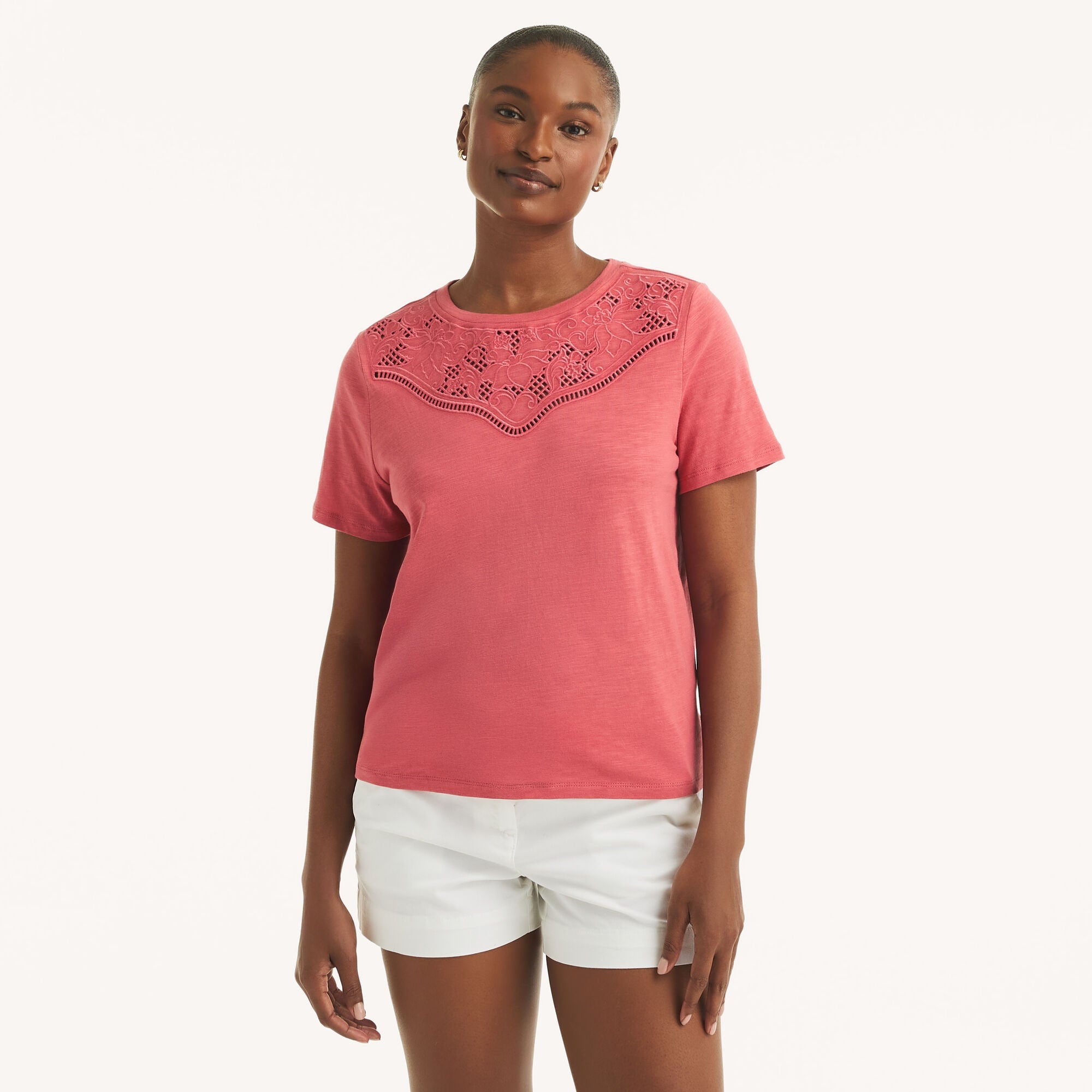 Nautica Женская Футболка с Вышивкой, Fine Merlot (Park Custom) 
Nautica Женская Футболка с Вышивкой, Fine Merlot (Park Custom)