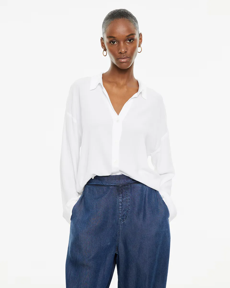 Женская рубашка свободного покроя с длинными рукавами System Action, белый
Женская рубашка свободного покроя с длинными рукавами System Action, белый