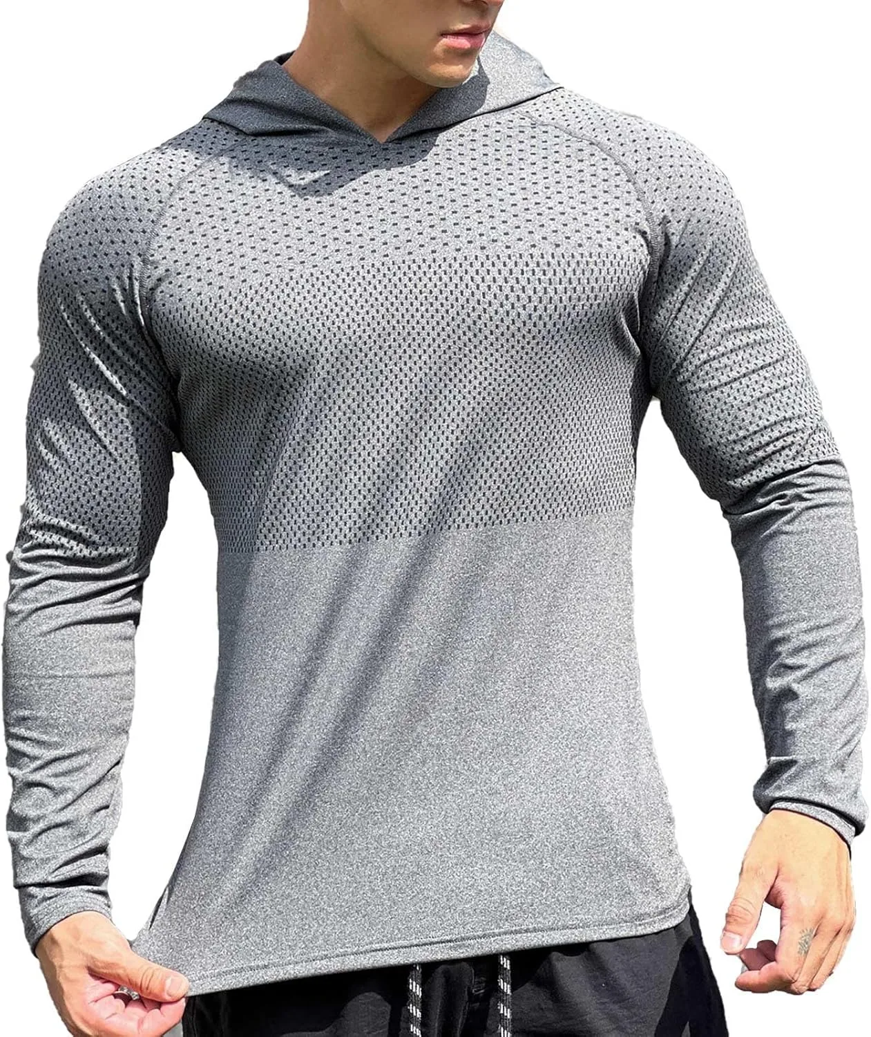 Мужская толстовка ZYXTIM Dry Fit с длинным рукавом для бега и тренировок
Мужская толстовка ZYXTIM Dry Fit с длинным рукавом для бега и тренировок