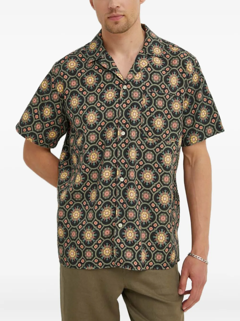 Рубашка с цветочным принтом и карманом Les Deux, черный
Рубашка с цветочным принтом и карманом Les Deux, черный