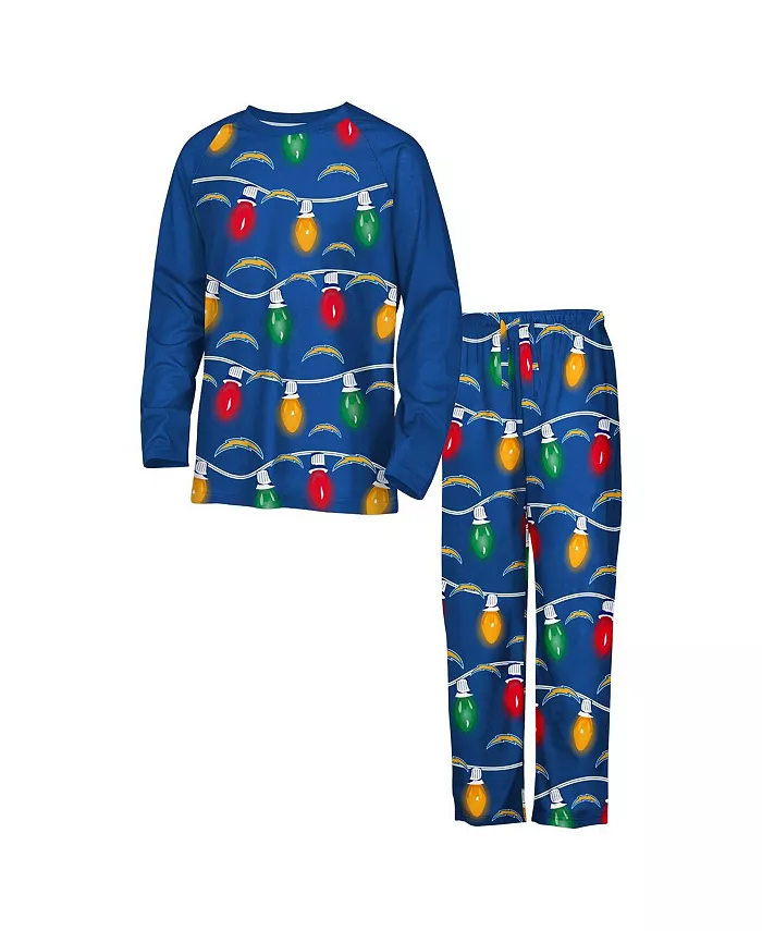 Пижамный комплект из двух предметов с длинными рукавами Los Angeles Chargers Garland Holiday для мальчиков и девочек Outerstuff
Пижамный комплект из двух предметов с длинными рукавами Los Angeles Chargers Garland Holiday для мальчиков и девочек Outerstuff