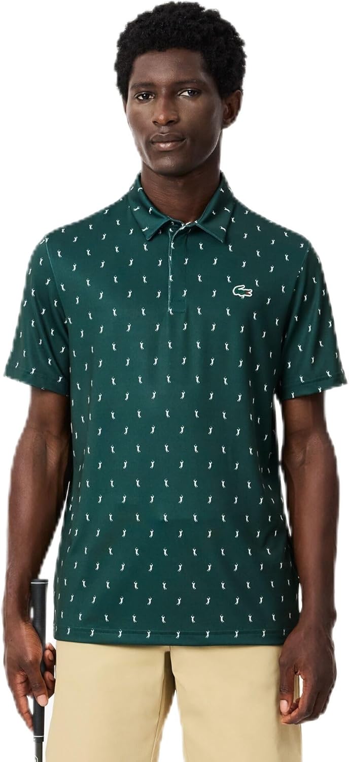 Lacoste мужская поло для гольфа Regular Fit с защитой от ультрафиолета, Dark Green & Flour
Lacoste мужская поло для гольфа Regular Fit с защитой от ультрафиолета, Dark Green & Flour