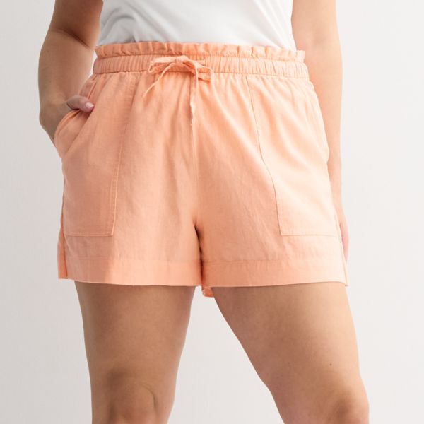 Женские шорты больших размеров Sonoma Goods For Life, цвет peach spritz
Женские шорты больших размеров Sonoma Goods For Life, цвет peach spritz