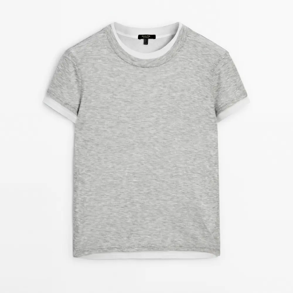 Футболка Massimo Dutti Ribbed Double Short Sleeve, серый
Футболка Massimo Dutti Ribbed Double Short Sleeve, серый