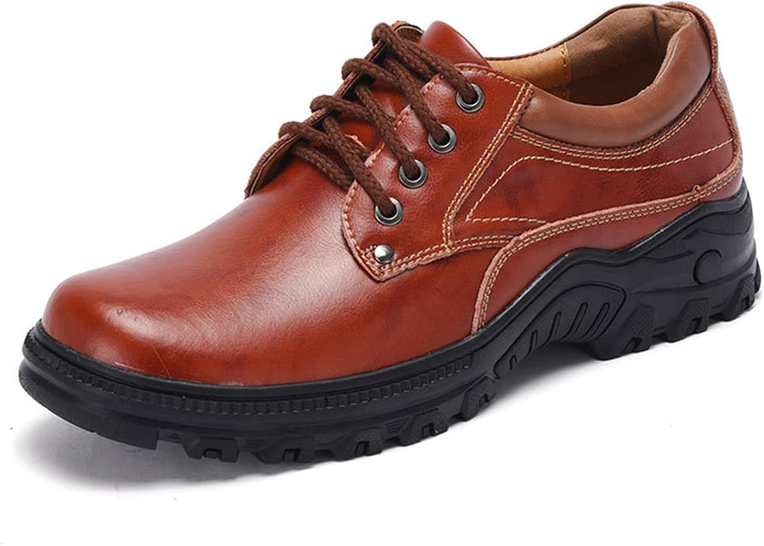 Мужские кожаные походные оксфорды, повседневные, с круглым носком, противоскользящие, на шнуровке, для походов на открытом воздухе, подходят для вождения и работы Ghibhna, коричневый
Мужские кожаные походные оксфорды, повседневные, с круглым носком, противоскользящие, на шнуровке, для походов на открытом воздухе, подходят для вождения и работы Ghibhna, коричневый