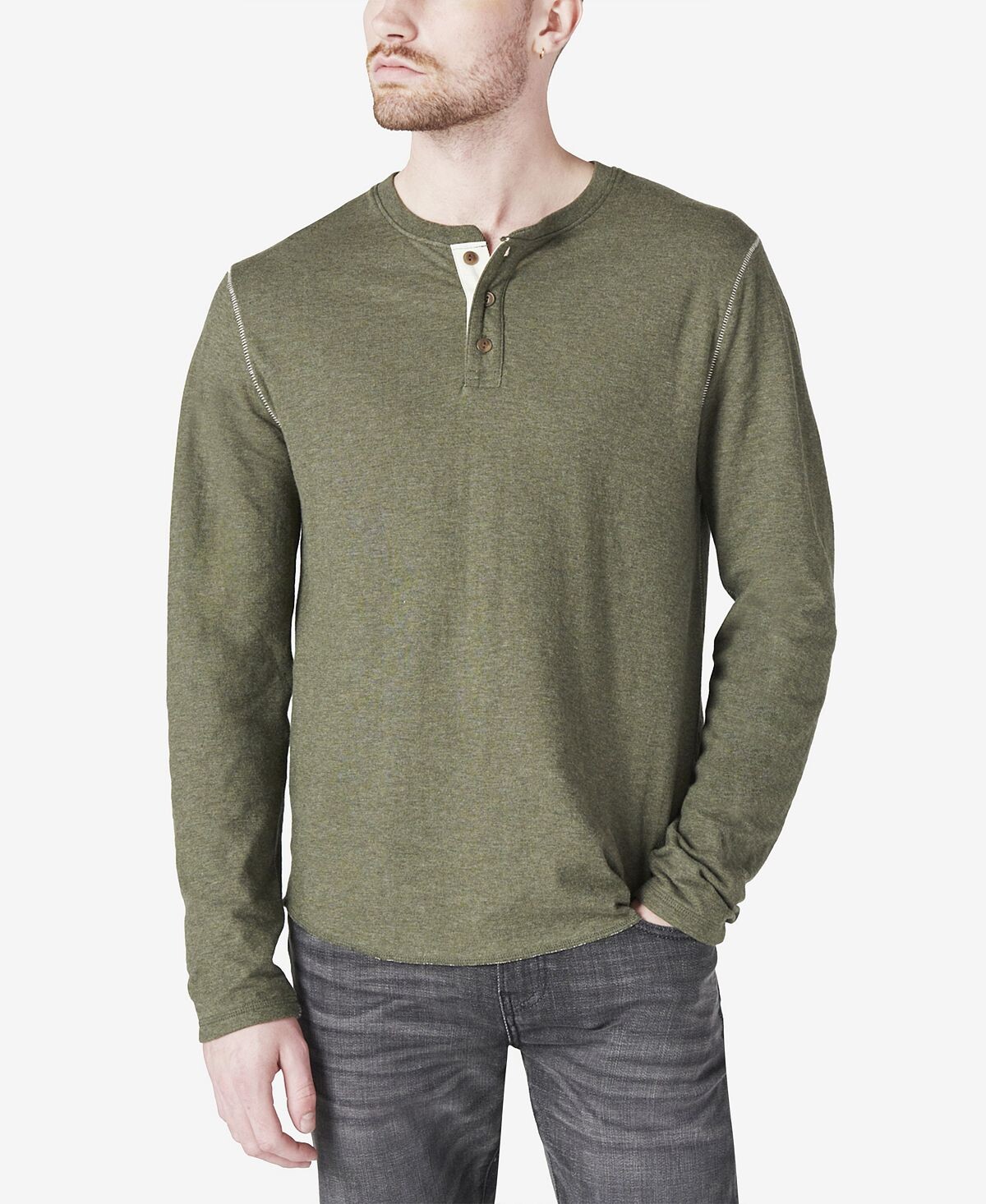 Мужской свитер duo-fold henley с длинным рукавом Lucky Brand, Серый, Мужской свитер duo-fold henley с длинным рукавом Lucky Brand
Мужской свитер duo-fold henley с длинным рукавом Lucky Brand, Серый, Мужской свитер duo-fold henley с длинным рукавом Lucky Brand