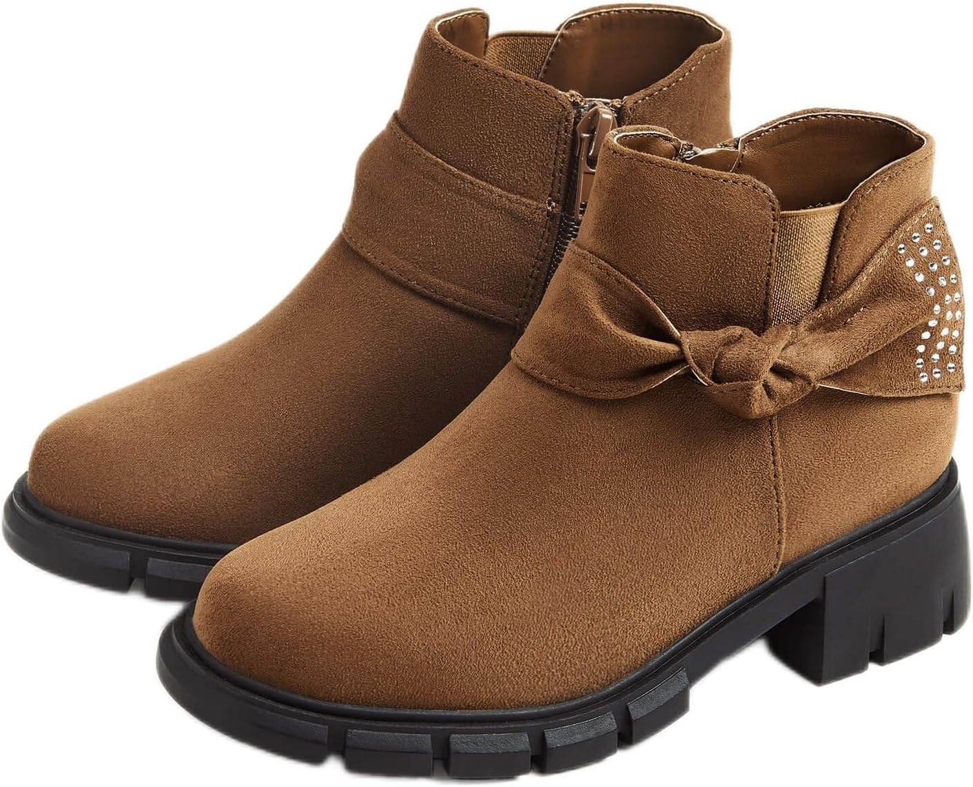 Ботильоны для девочек Coutgo с низким блочным каблуком, блестящей бантиком и молнией Челси, для маленьких и старших детей, Brown
Ботильоны для девочек Coutgo с низким блочным каблуком, блестящей бантиком и молнией Челси, для маленьких и старших детей, Brown