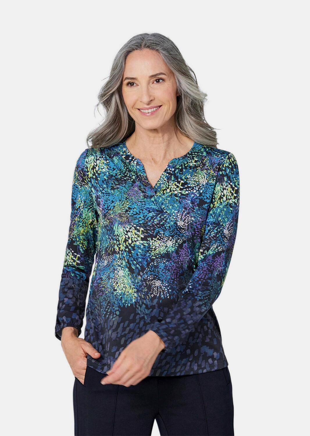 Туника GOLDNER bluse, цвет marine/gemustert
Туника GOLDNER bluse, цвет marine/gemustert