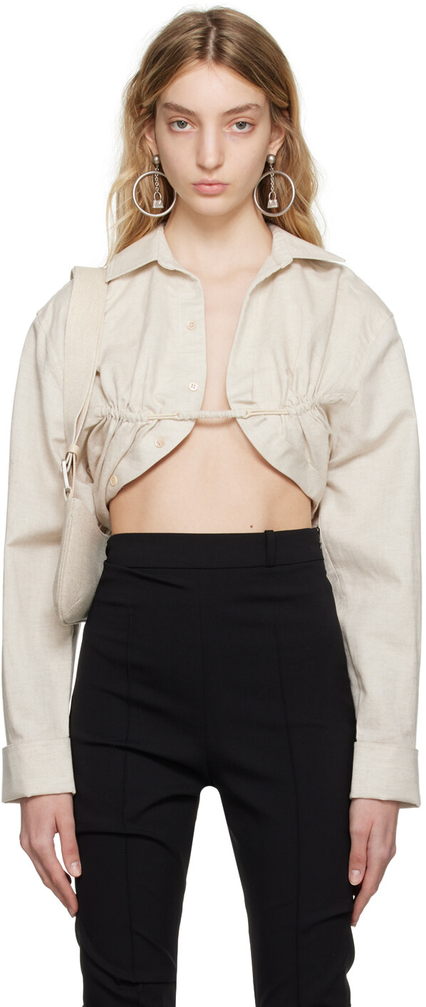 Рубашка Jacquemus Le Raphia 'La Chemise Machou' , бежевая
Рубашка Jacquemus Le Raphia 'La Chemise Machou' , бежевая