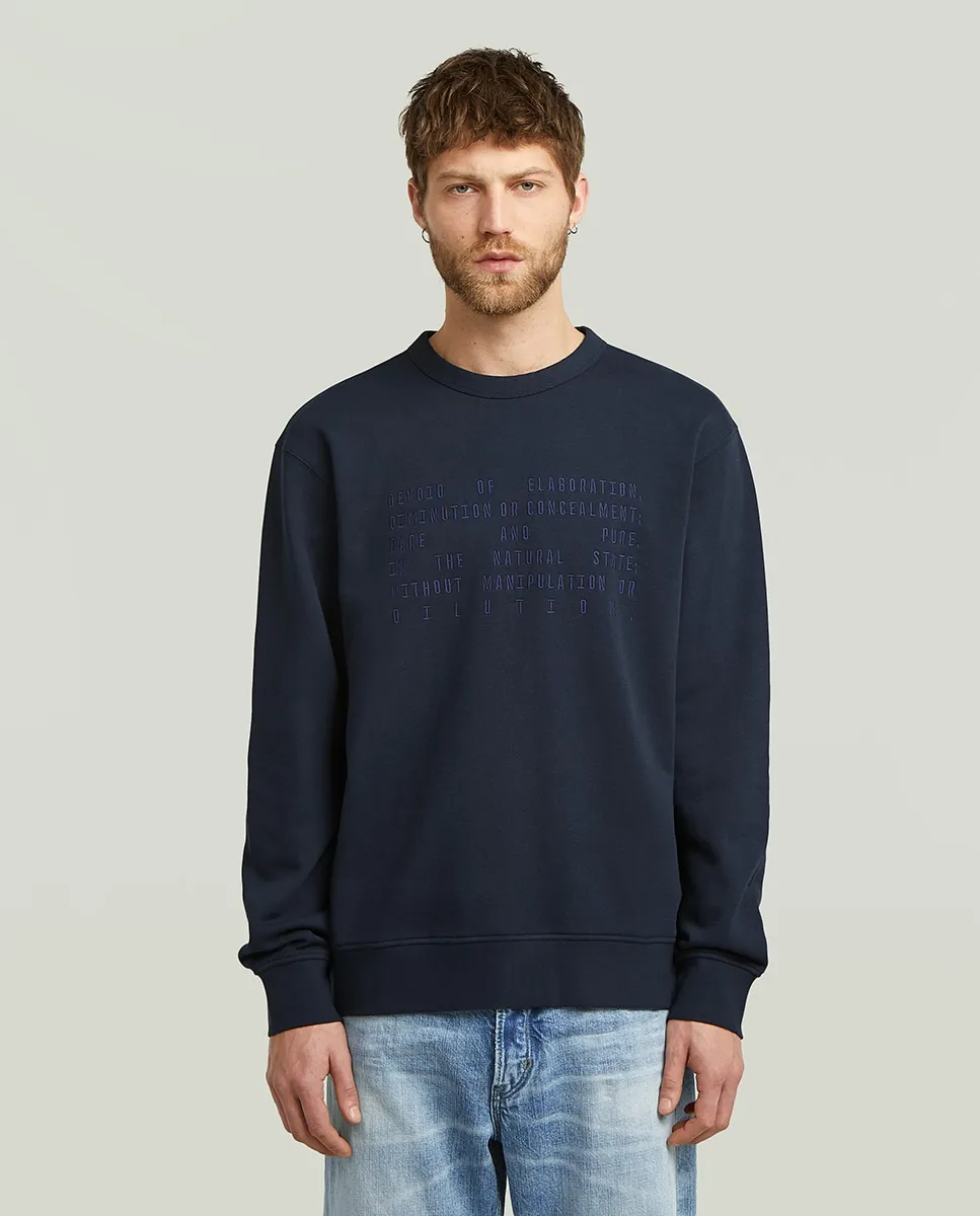 Мужской свитер с графическим текстом G-Star, синий
Мужской свитер с графическим текстом G-Star, синий