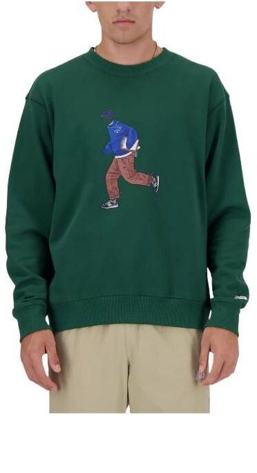 Свитера атлетика спортивный стиль расслабленный экипаж New Balance, зеленый
Свитера атлетика спортивный стиль расслабленный экипаж New Balance, зеленый