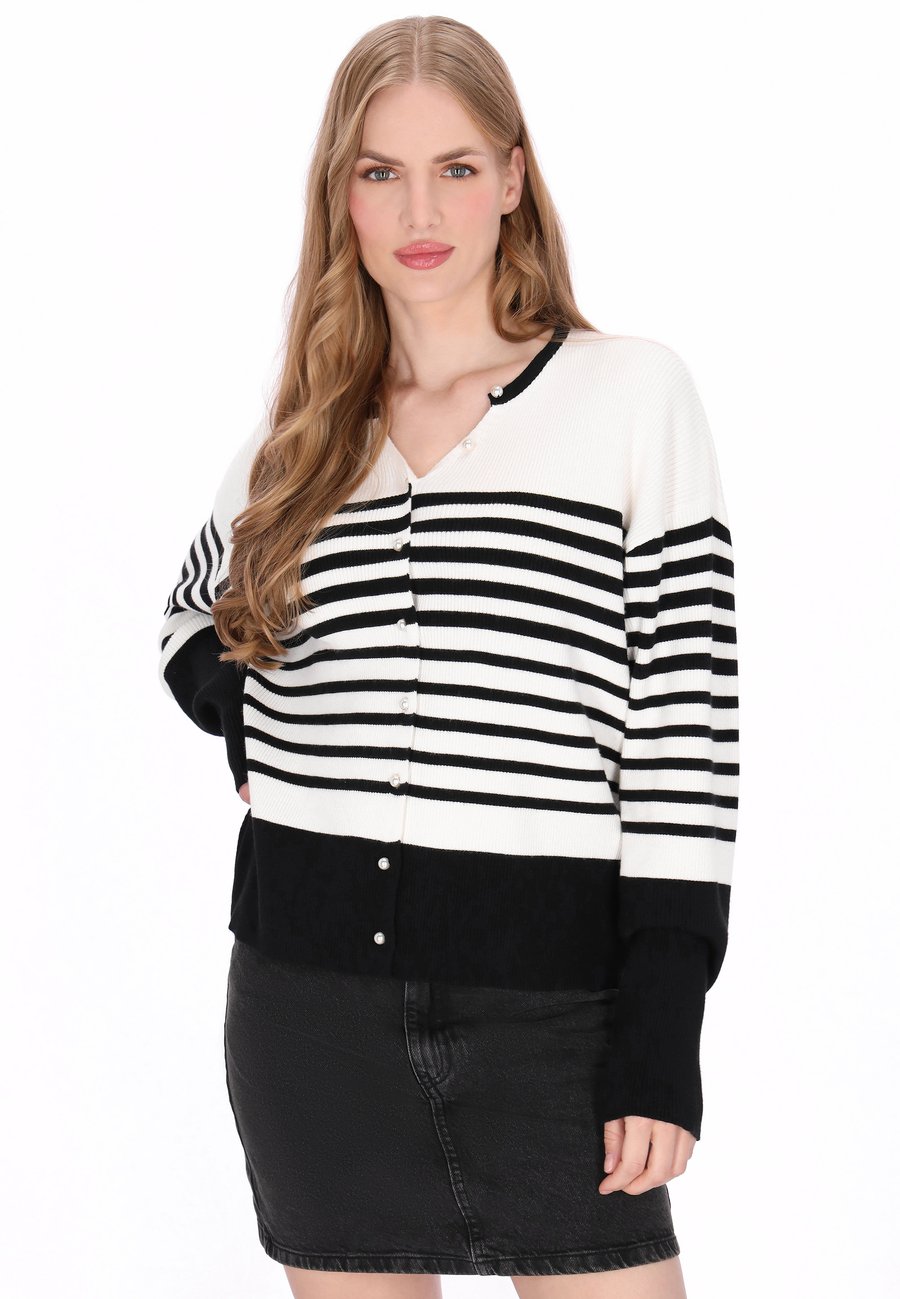 Кардиган DreiMaster Cardigan, Offwhite Black/Off-White
Кардиган DreiMaster Cardigan, Offwhite Black/Off-White