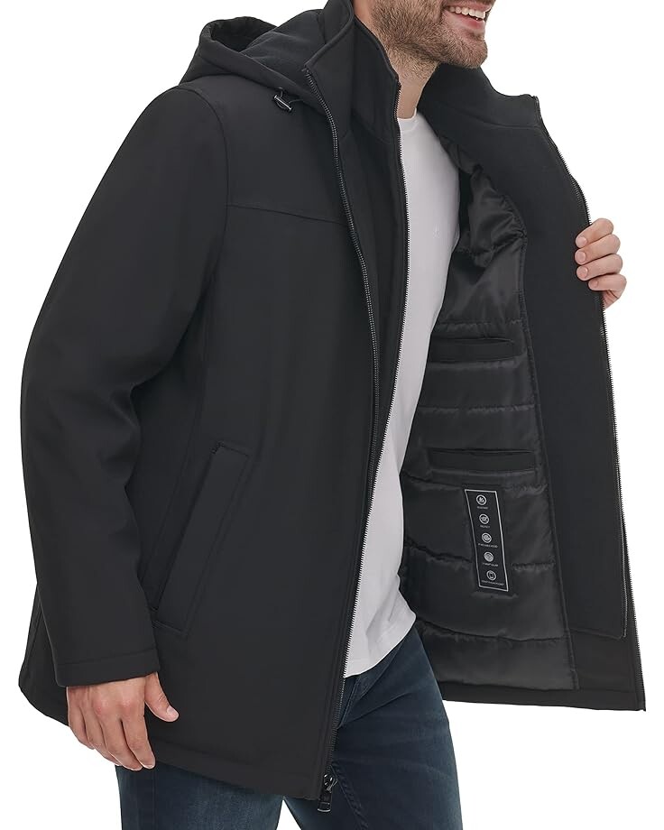 Куртка Calvin Klein Hooded Rip Stop Water and Wind Resistant with Fleece Bib, цвет Deep Black
Куртка Calvin Klein Hooded Rip Stop Water and Wind Resistant with Fleece Bib, цвет Deep Black