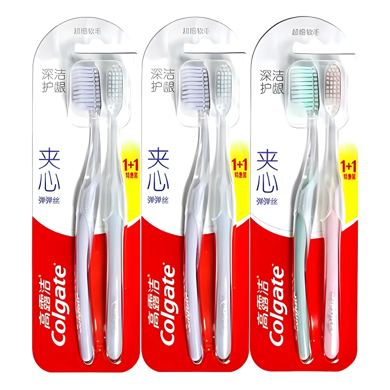 Мягкие эластичные зубные щетки из пряжи COLGATE
Мягкие эластичные зубные щетки из пряжи COLGATE