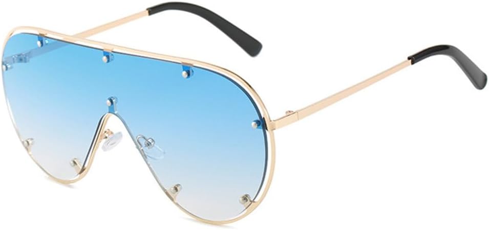 Большие безободковые солнцезащитные очки для женщин, модные, с заклепками, цельные линзы, винтажные женские солнцезащитные очки, очки с защитой от УФ-излучения UV400 LJTJTAV, C5gold-blue
Большие безободковые солнцезащитные очки для женщин, модные, с заклепками, цельные линзы, винтажные женские солнцезащитные очки, очки с защитой от УФ-излучения UV400 LJTJTAV, C5gold-blue