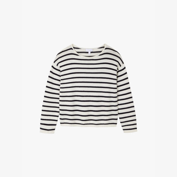 Джемпер из органического хлопка с узором в полоску и вырезом-лодочкой The White Company, синий
Джемпер из органического хлопка с узором в полоску и вырезом-лодочкой The White Company, синий