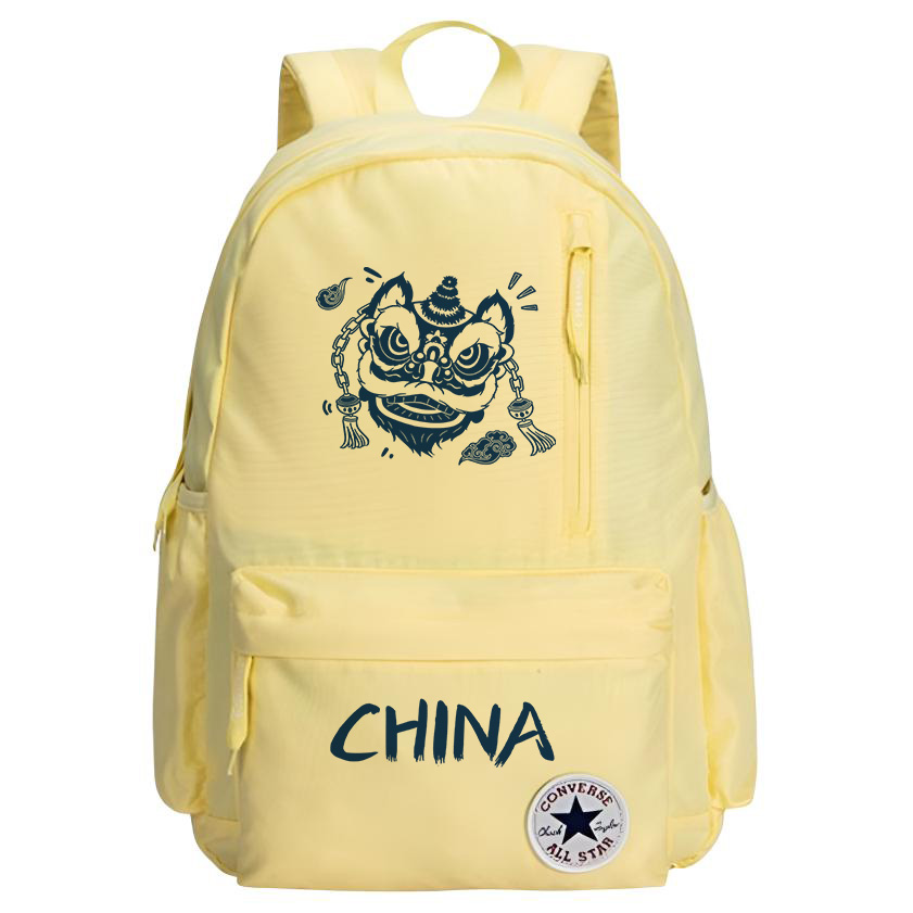 Converse Полиэстеровый рюкзак среднего размера унисекс с термопереносом цвета гусиное яйцо, Goose Egg Yellow 
Converse Полиэстеровый рюкзак среднего размера унисекс с термопереносом цвета гусиное яйцо, Goose Egg Yellow