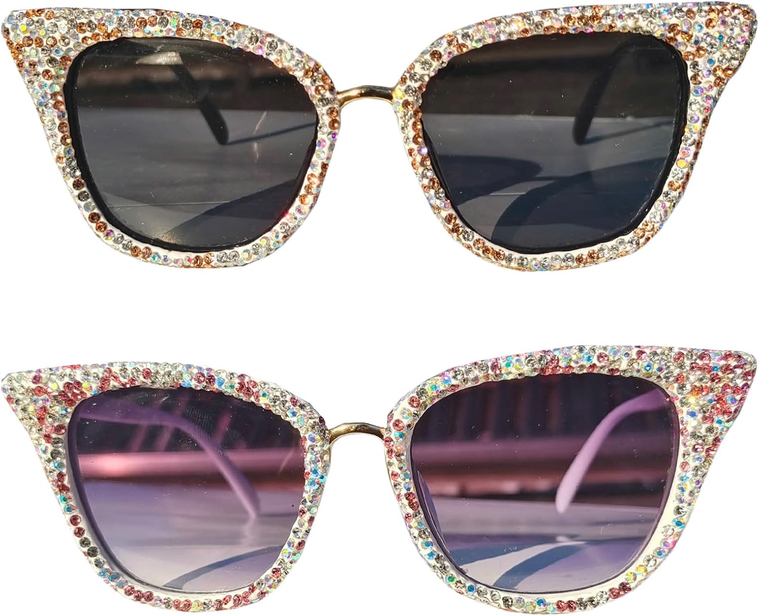 Willochra — большие модные солнцезащитные очки со стразами для женщин, розовые, сексуальные, с кристальными блестками, стильные, милые, в форме «кошачьего глаза», для вечеринок, 2pcs-brown&pink
Willochra — большие модные солнцезащитные очки со стразами для женщин, розовые, сексуальные, с кристальными блестками, стильные, милые, в форме «кошачьего глаза», для вечеринок, 2pcs-brown&pink