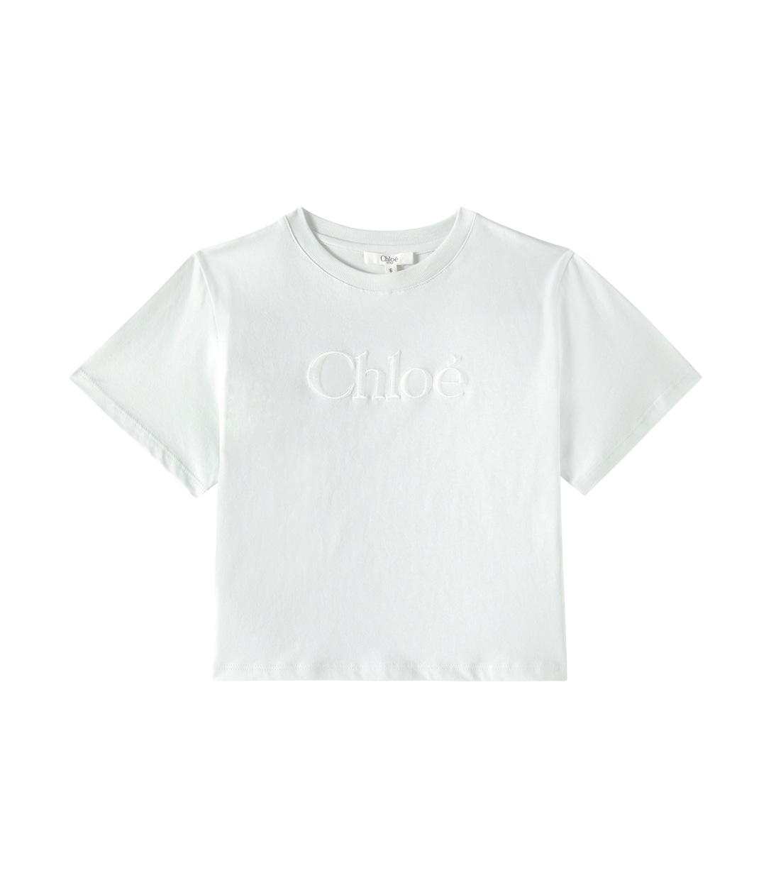 Футболка из хлопкового джерси с логотипом Chloé Kids, Milky Green
Футболка из хлопкового джерси с логотипом Chloé Kids, Milky Green