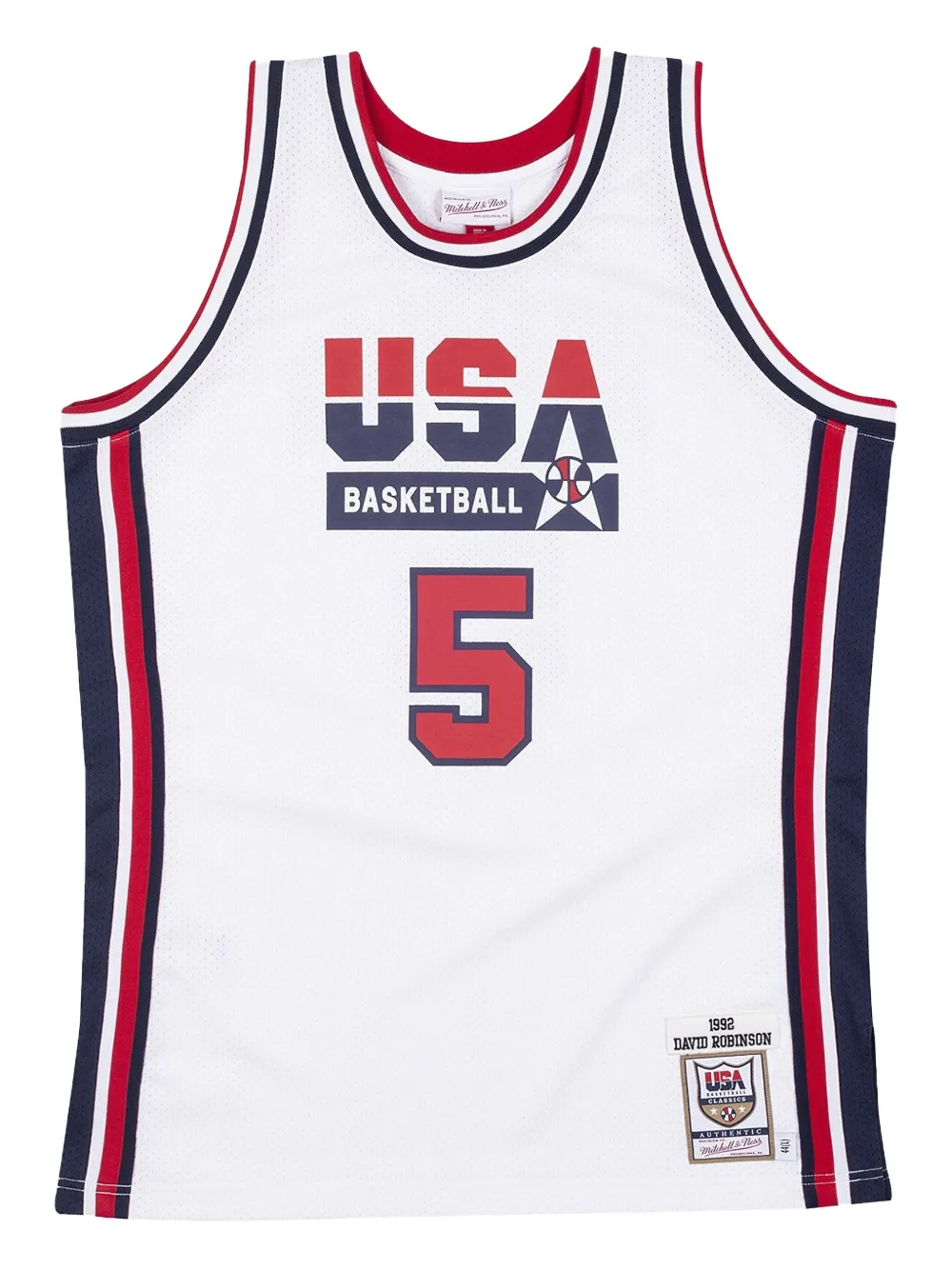 Топ USA 1992 David Robinson Mitchell & Ness, белый
Топ USA 1992 David Robinson Mitchell & Ness, белый