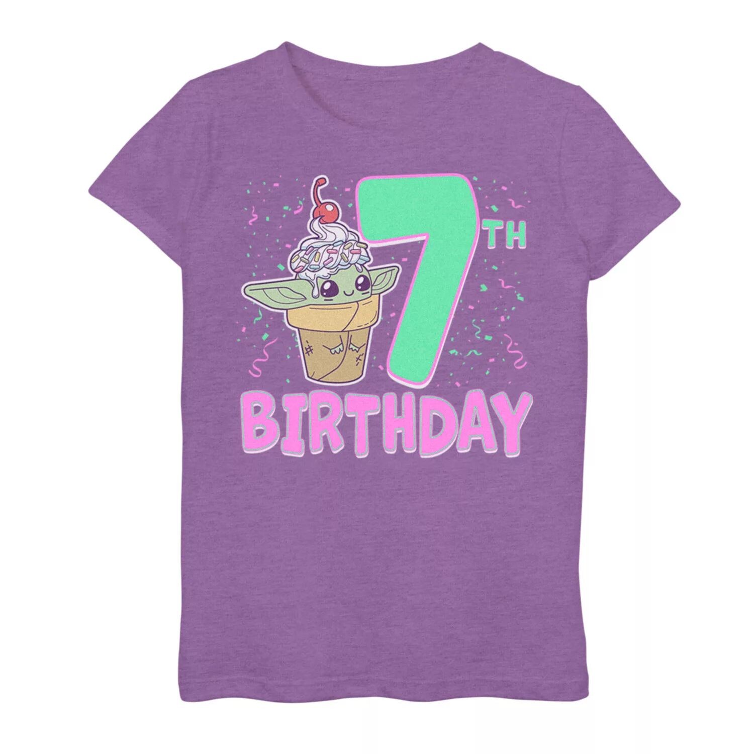 Футболка с рисунком на 7-й день рождения для девочек 6–16 лет, «Звездные войны», «Мандалорец Грогу», мороженое Licensed Character
Футболка с рисунком на 7-й день рождения для девочек 6–16 лет, «Звездные войны», «Мандалорец Грогу», мороженое Licensed Character