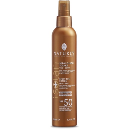 Nature's I Solari Sun Fluid Spray для лица и тела SPF50 200 мл Bios Line
Nature's I Solari Sun Fluid Spray для лица и тела SPF50 200 мл Bios Line