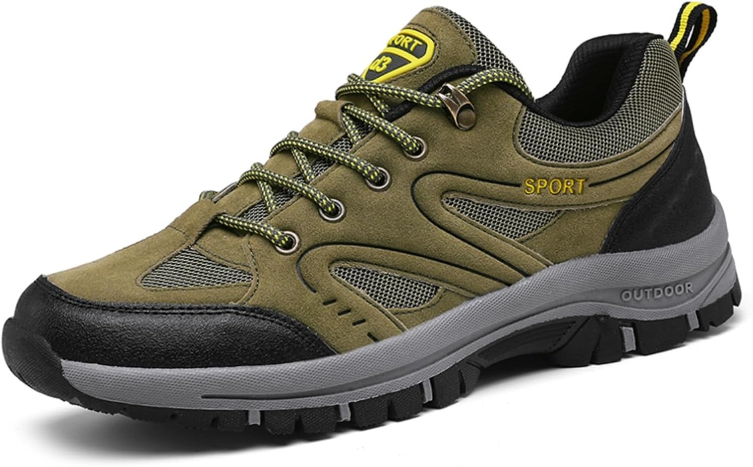 Мужские походные кроссовки оливкового цвета, прочные, нескользящие, с дышащей сеткой, удобные и стильные для кемпинга и приключений Aokisx
Мужские походные кроссовки оливкового цвета, прочные, нескользящие, с дышащей сеткой, удобные и стильные для кемпинга и приключений Aokisx