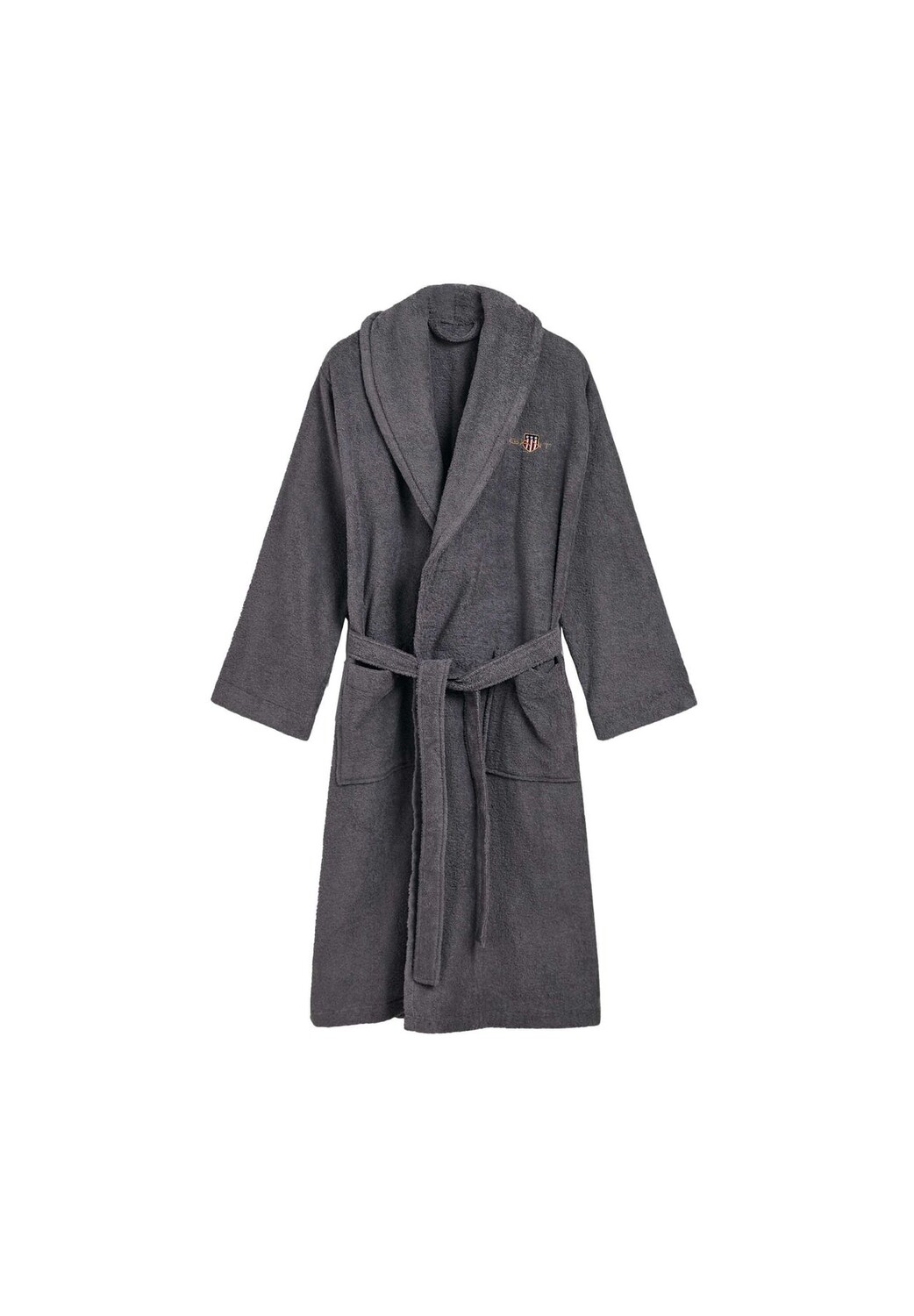 Халат унисекс - ARCHIVE SHIELD TERRY ROBE, шалевой воротник, махровая ткань, натуральный хлопок GANT, темно-серый
Халат унисекс - ARCHIVE SHIELD TERRY ROBE, шалевой воротник, махровая ткань, натуральный хлопок GANT, темно-серый