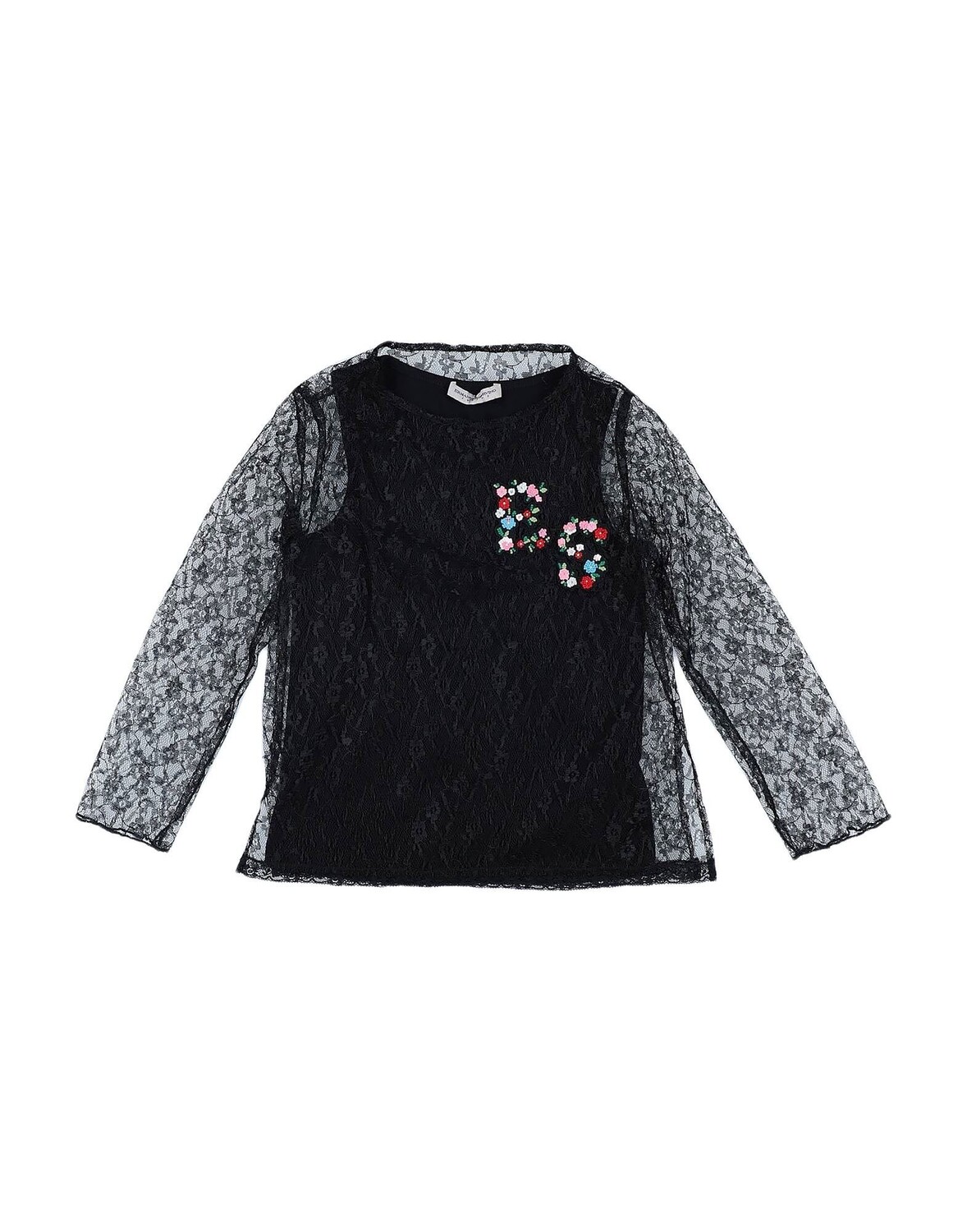 Топ Ermanno Scervino Junior, черный 
Топ Ermanno Scervino Junior, черный