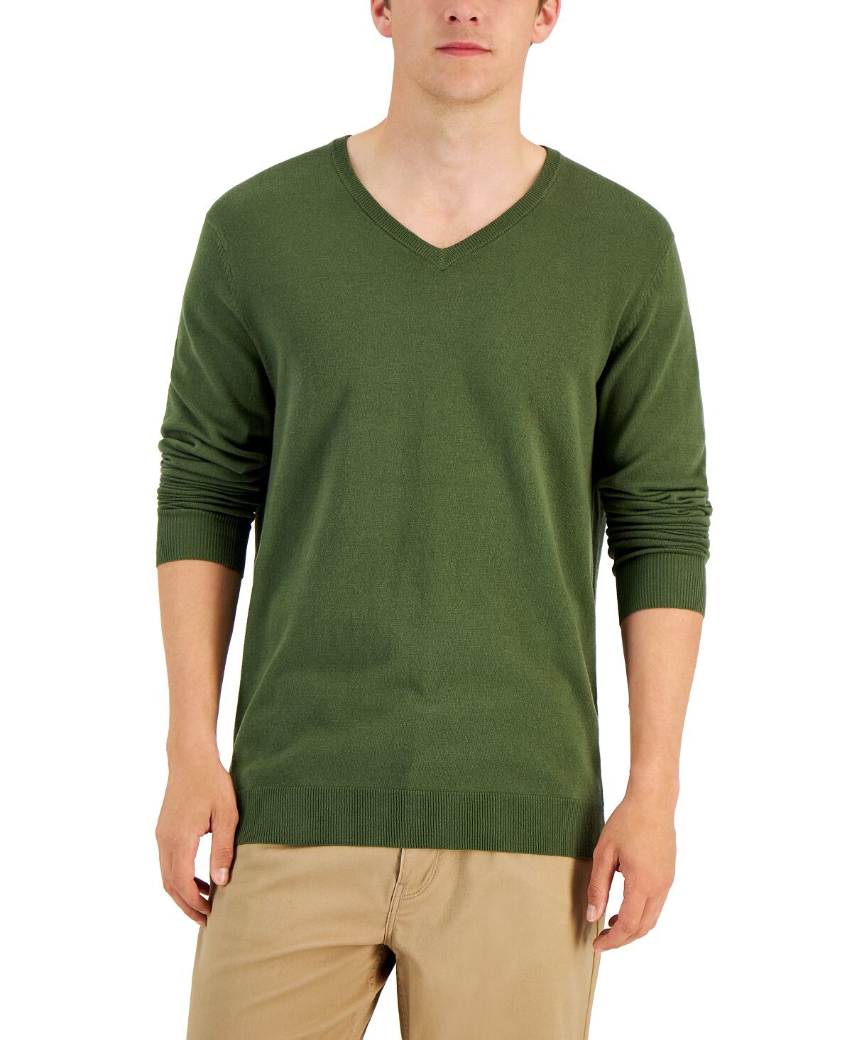 Мужской однотонный хлопковый свитер с v-образным вырезом, созданный для macy's Alfani, мульти
Мужской однотонный хлопковый свитер с v-образным вырезом, созданный для macy's Alfani, мульти