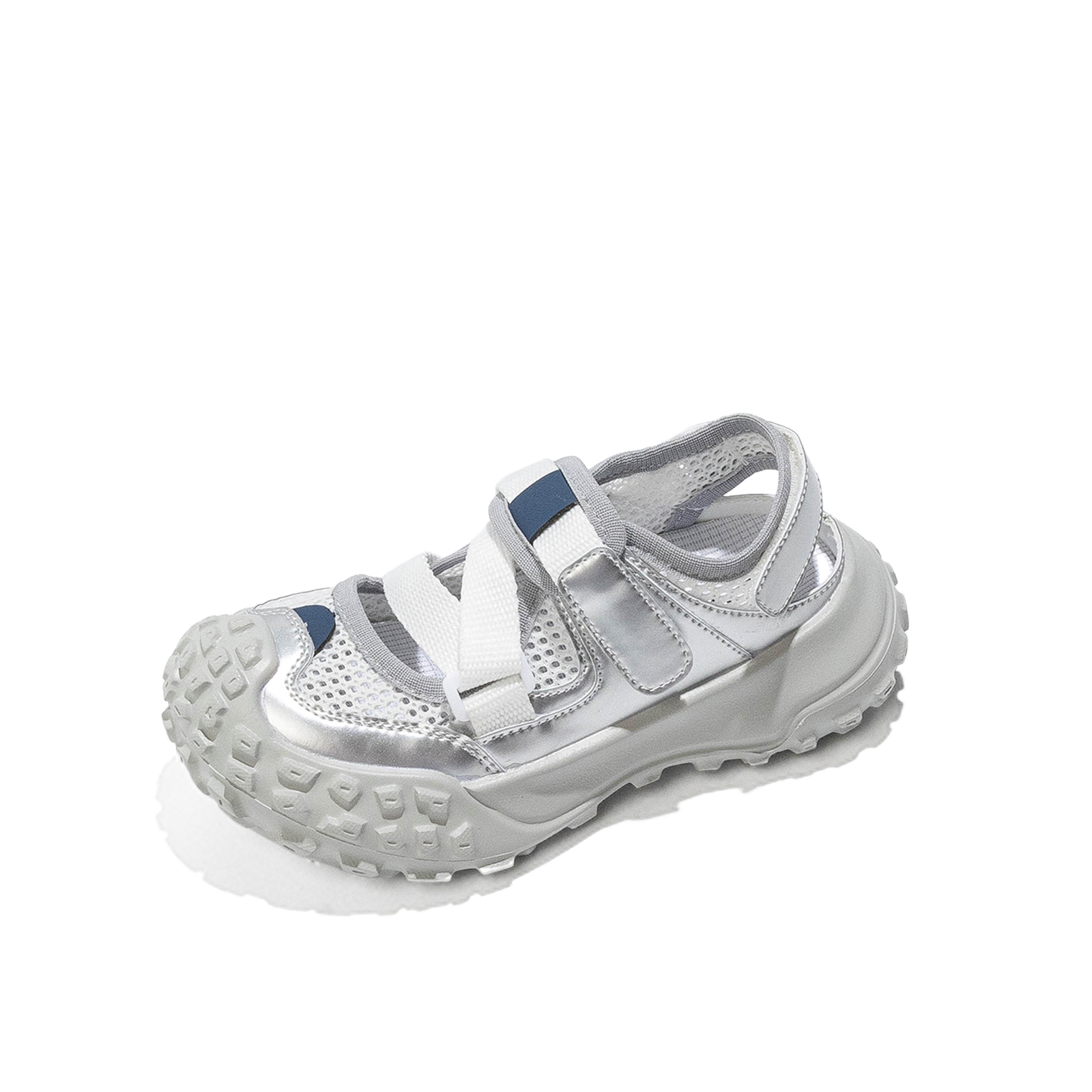 Сандалии детские, противоскользящие, с защитой от ударов, износостойкие, дышащие, легкие, с амортизацией Tongmengqiantian, серебряный
Сандалии детские, противоскользящие, с защитой от ударов, износостойкие, дышащие, легкие, с амортизацией Tongmengqiantian, серебряный