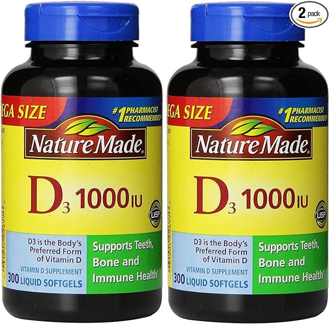 Витамин D3 1000 МЕ, 600 мягких таблеток
Витамин D3 1000 МЕ, 600 мягких таблеток