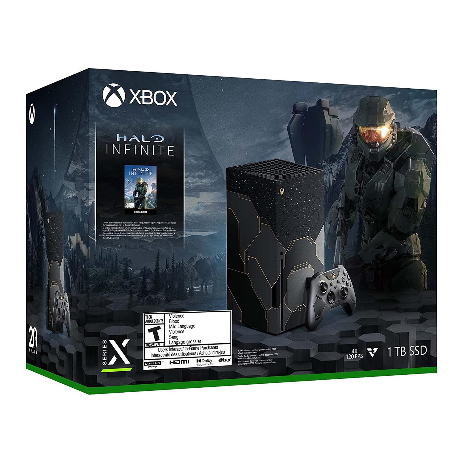 Игровая консоль Microsoft Xbox Series X 1 Тб Halo Infinite Limited Editon, черный
Игровая консоль Microsoft Xbox Series X 1 Тб Halo Infinite Limited Editon, черный