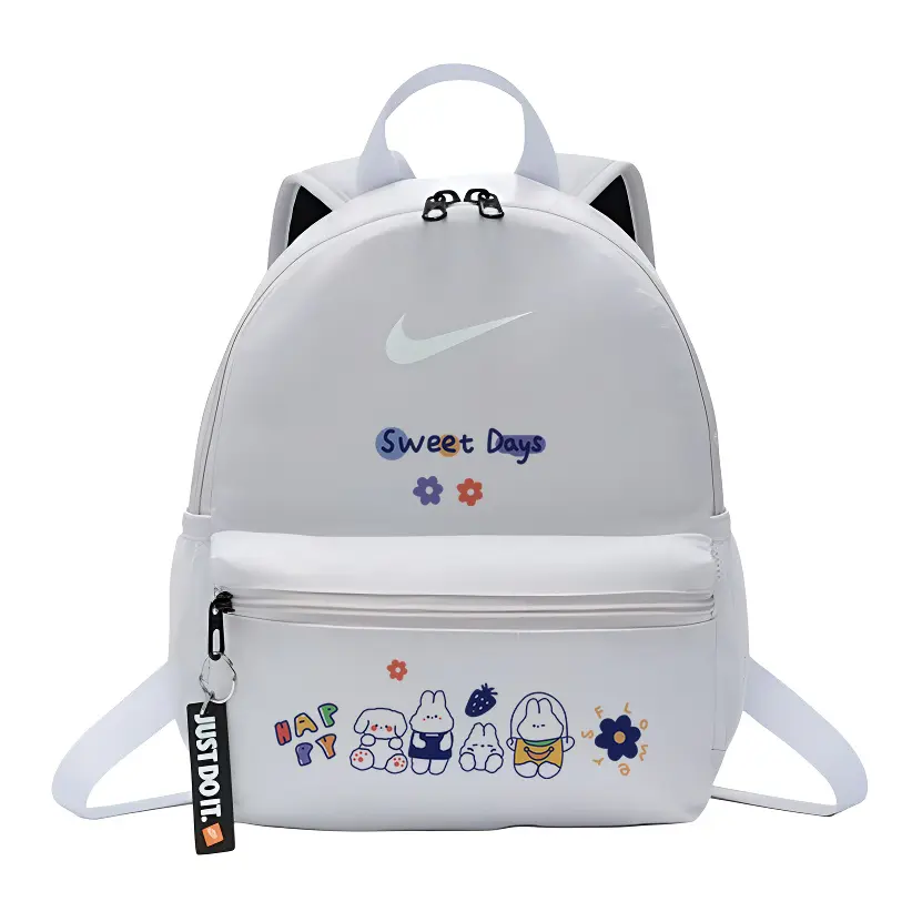 Nike Тканевый рюкзак унисекс дикой природы серый, Cartoon Rabbit 
Nike Тканевый рюкзак унисекс дикой природы серый, Cartoon Rabbit