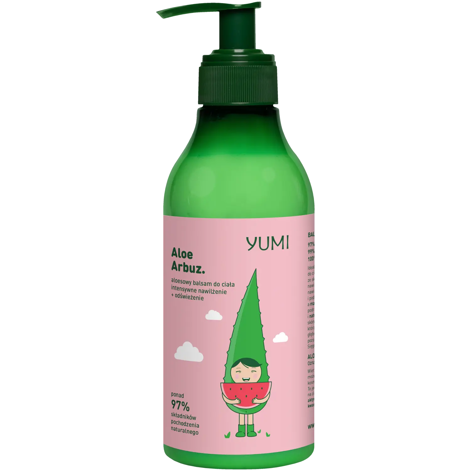 Yumi Aloe Arbuz лосьон для тела, 300 мл
Yumi Aloe Arbuz лосьон для тела, 300 мл