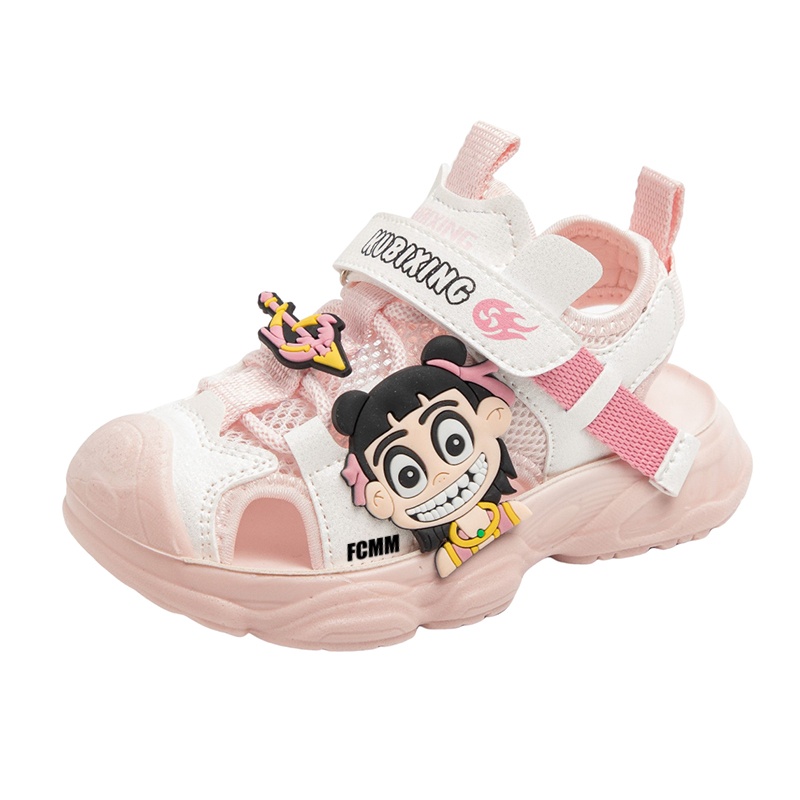 Сандалии детские, нескользящие и дышащие FCMM, розовый 
Сандалии детские, нескользящие и дышащие FCMM, розовый