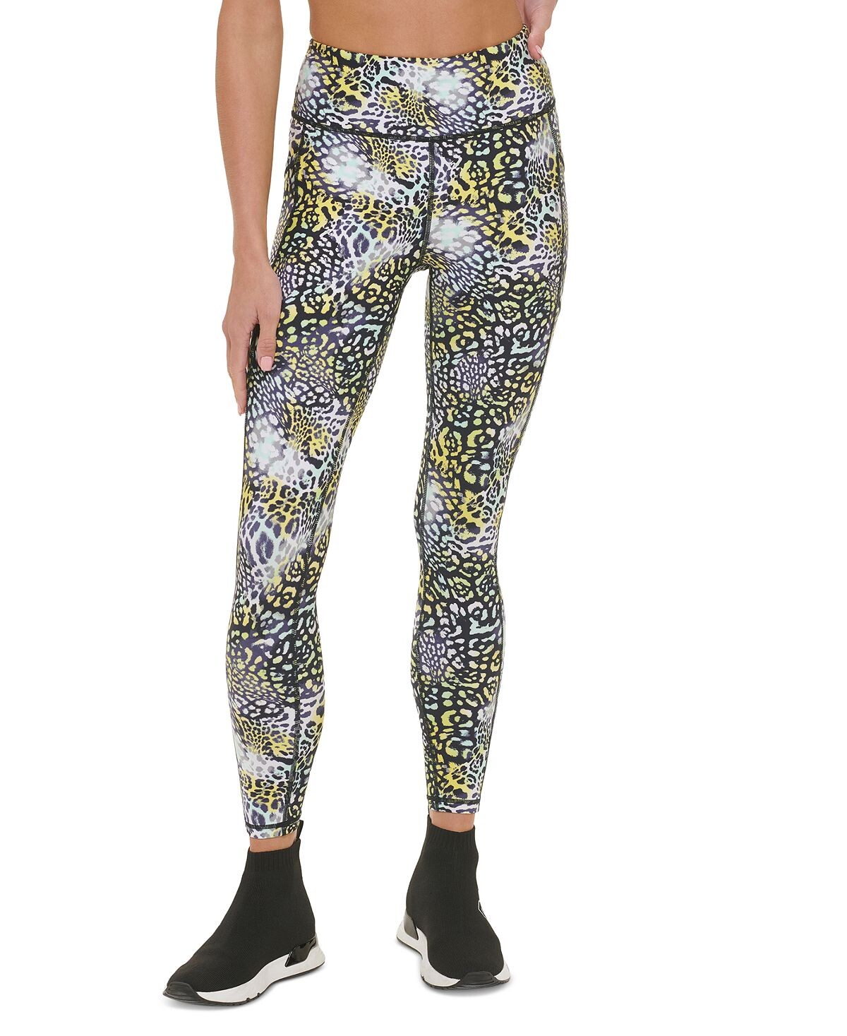 Леггинсы с высокой талией 7/8 и принтом DKNY, мульти
Леггинсы с высокой талией 7/8 и принтом DKNY, мульти