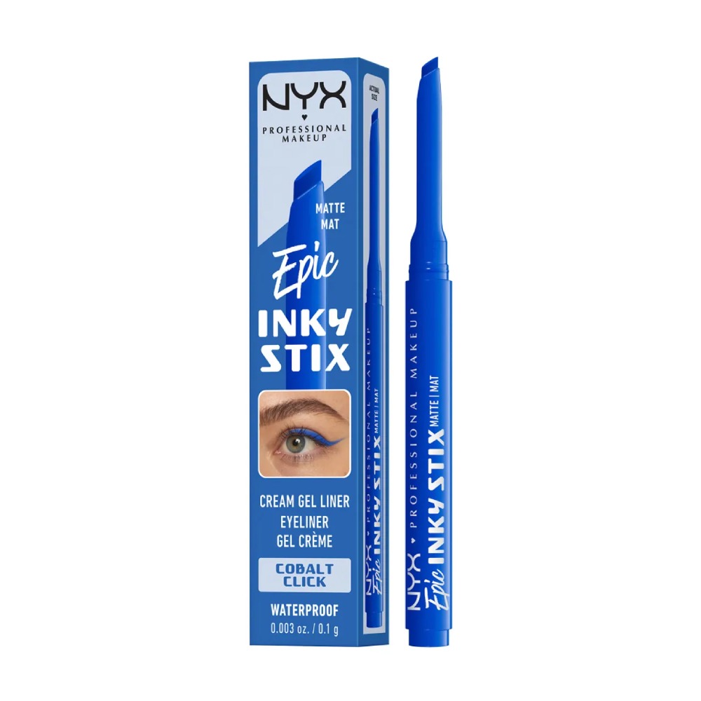 Кремово-гелевая водостойкая подводка для глаз Nyx Professional Makeup Epic Inky Stix, Cobalt Click, 0.1 г
Кремово-гелевая водостойкая подводка для глаз Nyx Professional Makeup Epic Inky Stix, Cobalt Click, 0.1 г