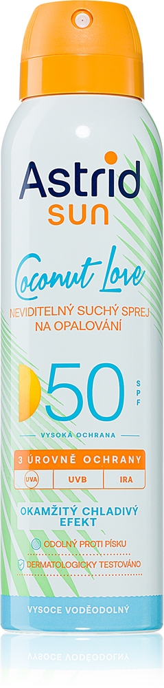 Охлаждающий нелипкий солнцезащитный спрей Sun Coco Love SPF 50 Astrid, didelė apsauga nuo saulės 150 мл
Охлаждающий нелипкий солнцезащитный спрей Sun Coco Love SPF 50 Astrid, didelė apsauga nuo saulės 150 мл