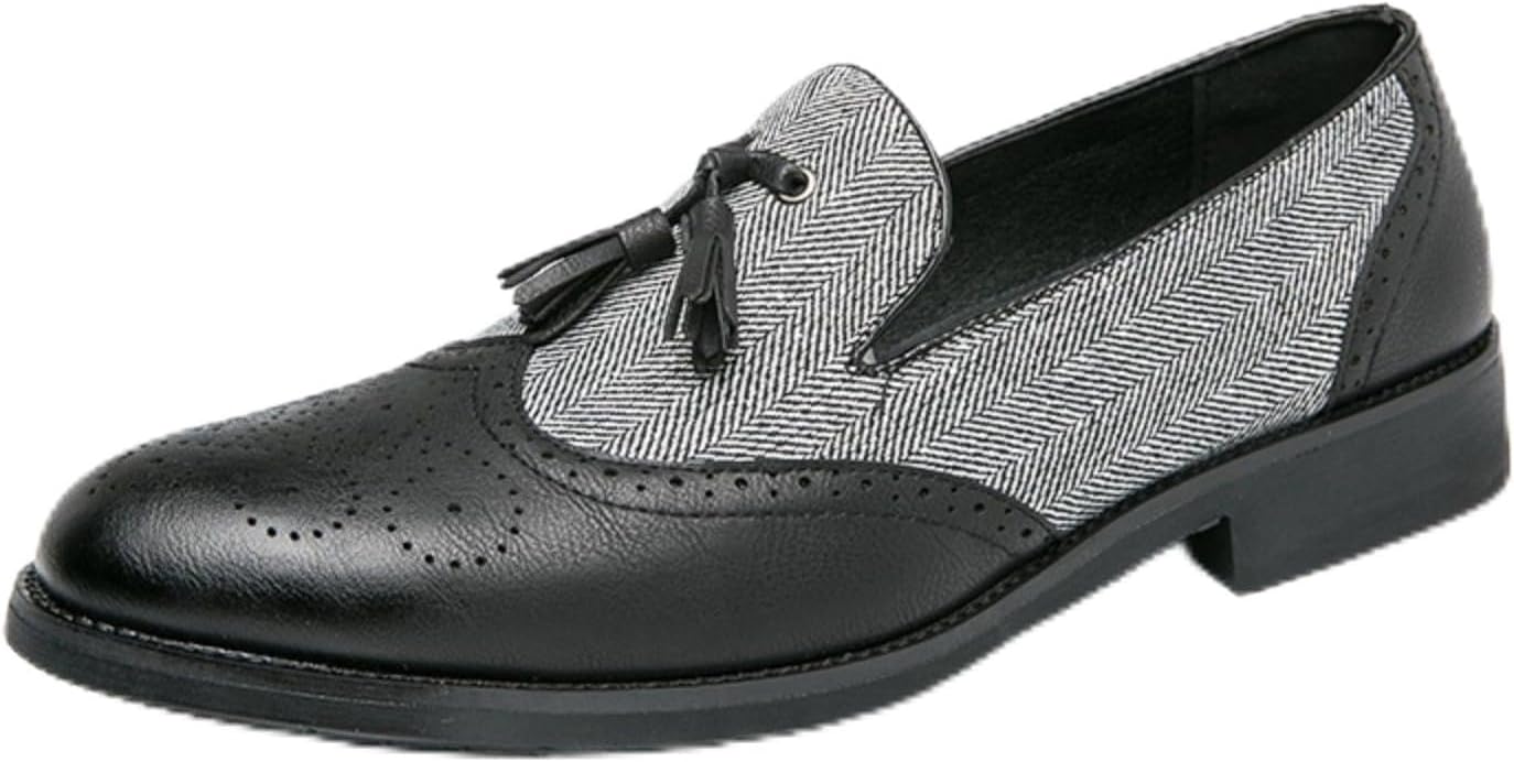 Мужские оксфорды - классические туфли с кисточками на массивной подошве для офиса и делового стиля, черные и коричневые кожаные туфли Azttoztto
Мужские оксфорды - классические туфли с кисточками на массивной подошве для офиса и делового стиля, черные и коричневые кожаные туфли Azttoztto