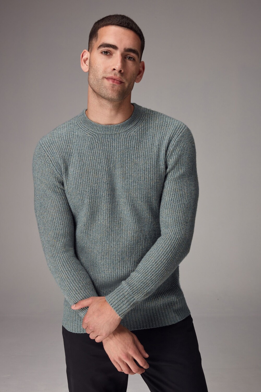 Вязаный джемпер обычного покроя с круглым вырезом Next, бирюзовый
Вязаный джемпер обычного покроя с круглым вырезом Next, бирюзовый