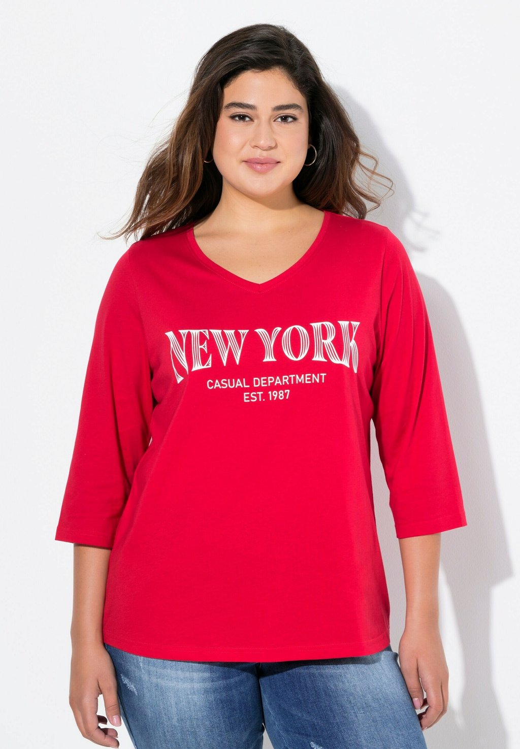 Топ с длинными рукавами À COL EN V ET MANCHES 3/4 IMPRIMÉ NOM DE VILLE Ulla Popken, светло-розовый
Топ с длинными рукавами À COL EN V ET MANCHES 3/4 IMPRIMÉ NOM DE VILLE Ulla Popken, светло-розовый