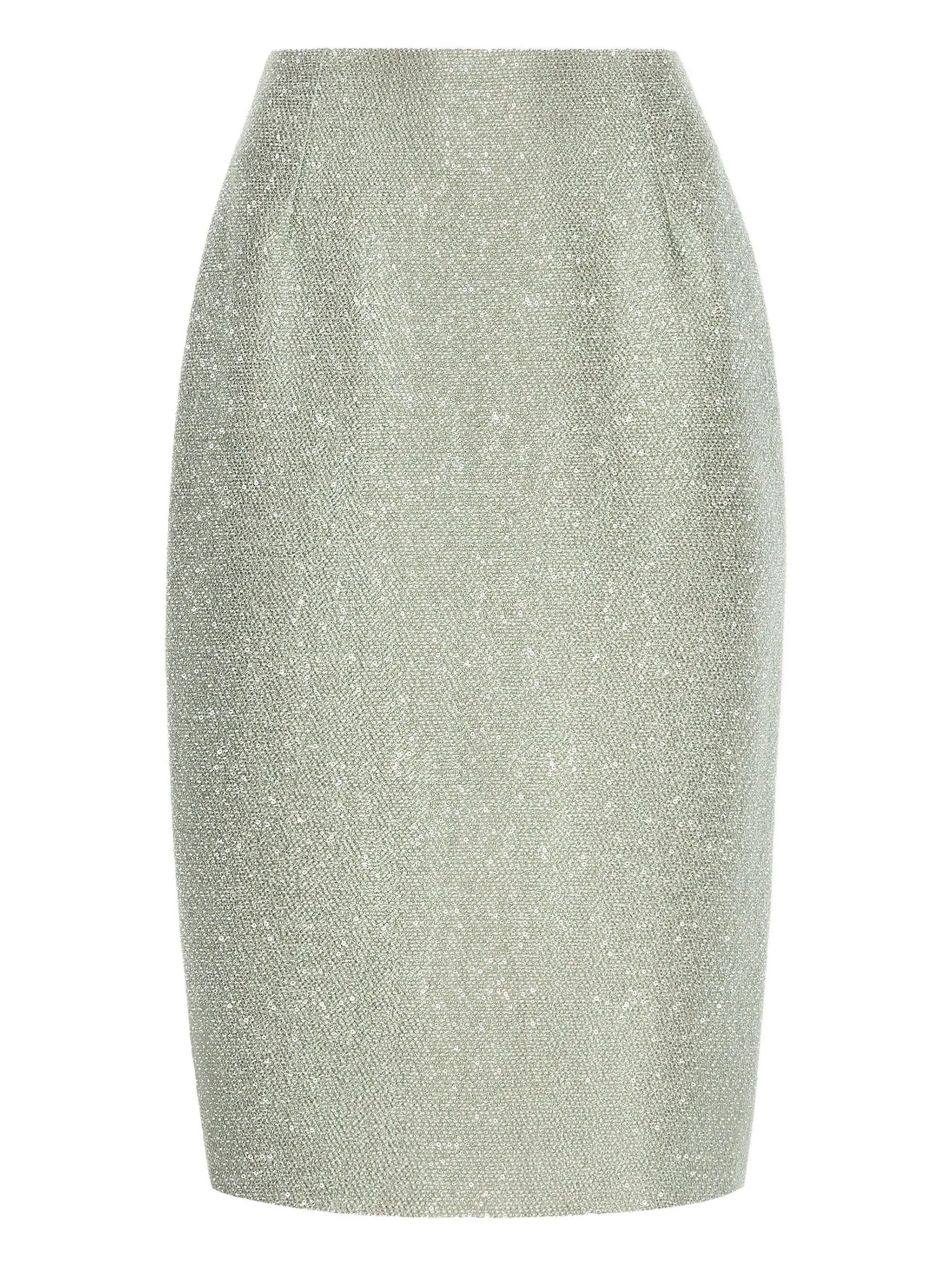 Твидовая юбка-карандаш с пайетками Oscar De La Renta, серебристый
Твидовая юбка-карандаш с пайетками Oscar De La Renta, серебристый