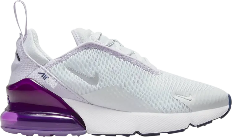 Кроссовки Nike Air Max 270 PS 'Pure Platinum Violet Frost', белый
Кроссовки Nike Air Max 270 PS 'Pure Platinum Violet Frost', белый
