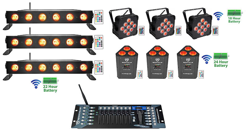 Комплект 3 Rockville Best PAR + Best STRIP + RockWedge Wireless DMX Battery Lights + Контроллер 3 Best PAR + 3 RockWedge + 3 Best STRIP
Комплект 3 Rockville Best PAR + Best STRIP + RockWedge Wireless DMX Battery Lights + Контроллер 3 Best PAR + 3 RockWedge + 3 Best STRIP