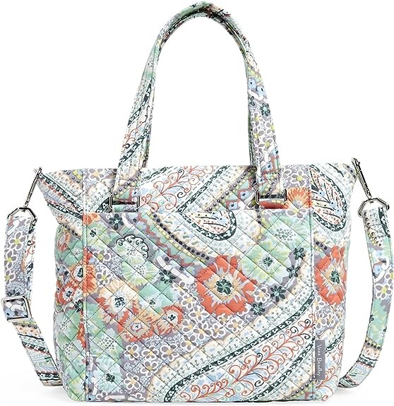 Хлопковая сумка через плечо Vera Bradley с несколькими ремешками, цитрусовый 
Хлопковая сумка через плечо Vera Bradley с несколькими ремешками, цитрусовый